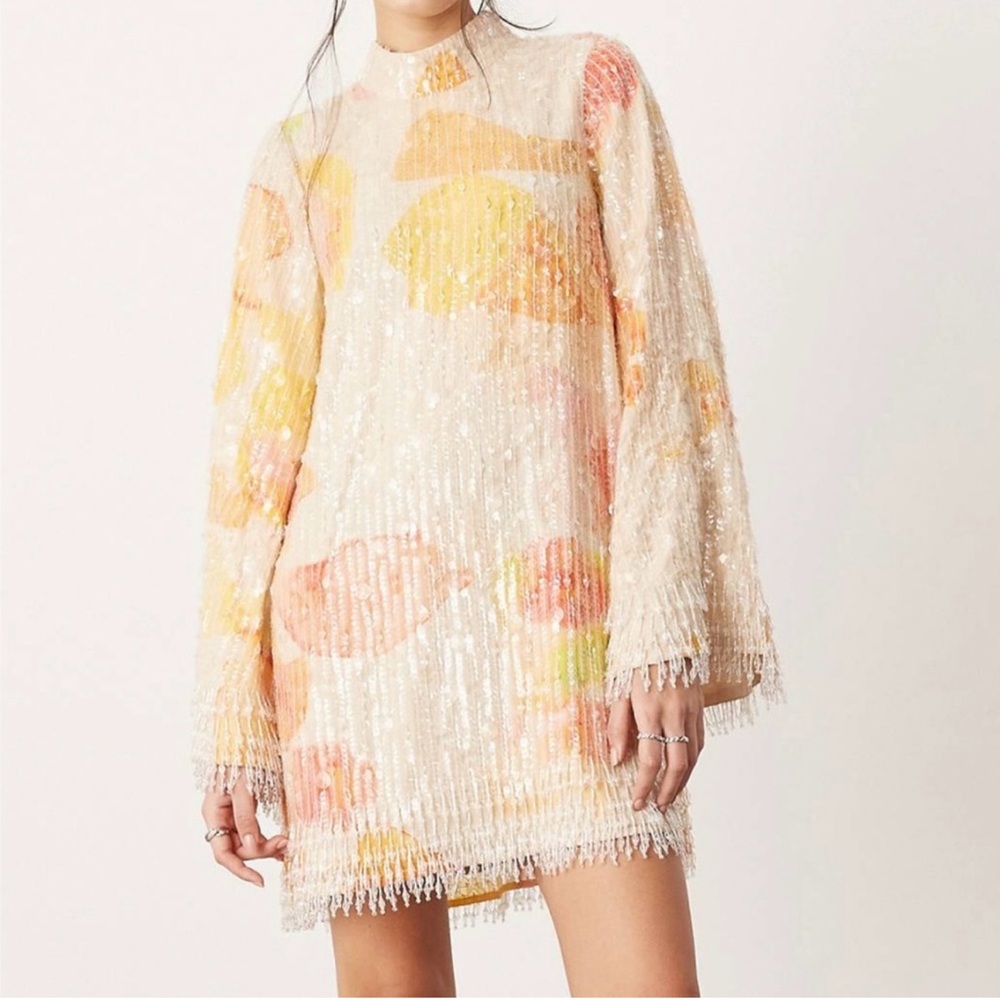 ASOS CURVE BEADED LUXE DRESS